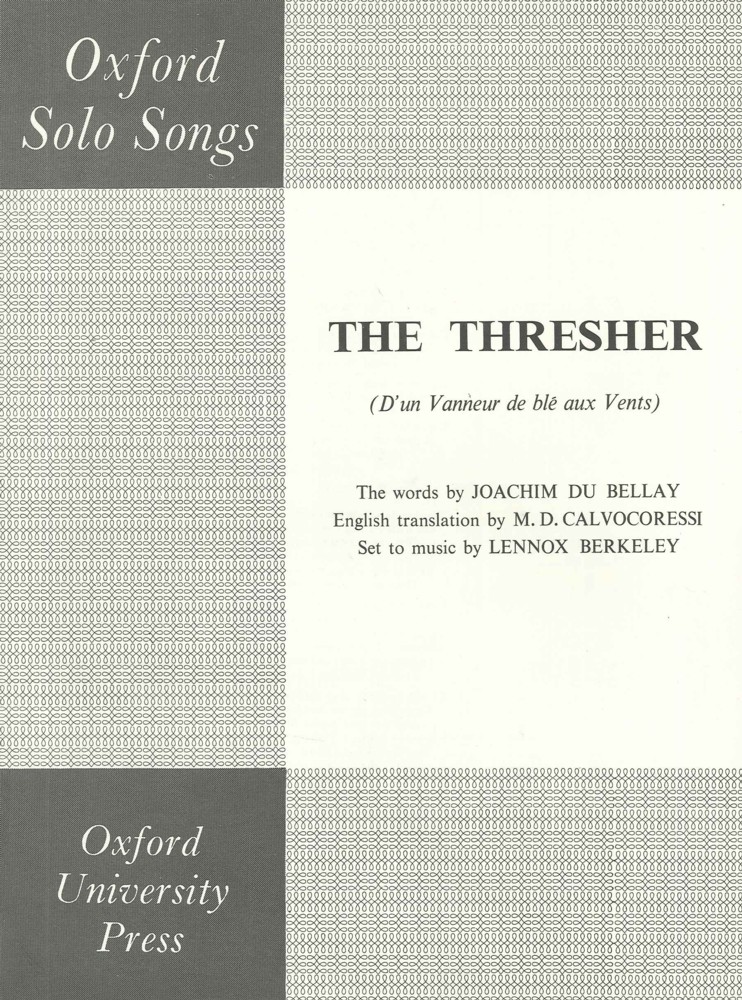 Thresher Berkeley Key G Sheet Music Songbook