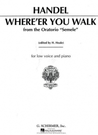 Where Eer You Walk Handel Low F Sheet Music Songbook