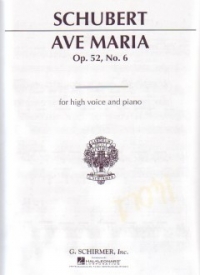Ave Maria Schubert Bb High Sheet Music Songbook