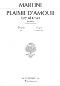 Plaisir Damour Martini Key F Fr/eng Medium-high Sheet Music Songbook
