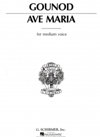 Ave Maria Bach Eb Medium Latin/english Sheet Music Songbook