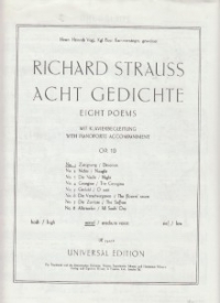 Devotion R Strauss Key A Medium Voice Sheet Music Songbook