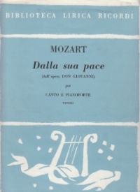 Dalla Sua Pace La Mia Depende (don Giovanni) Tenor Sheet Music Songbook