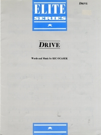 Drive (the Cars) Sheet Music Songbook