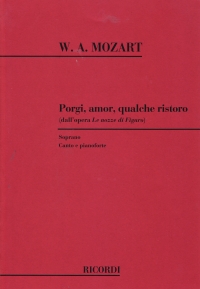 Porgi Amor (marriage Of Figaro) Mozart High Voice Sheet Music Songbook