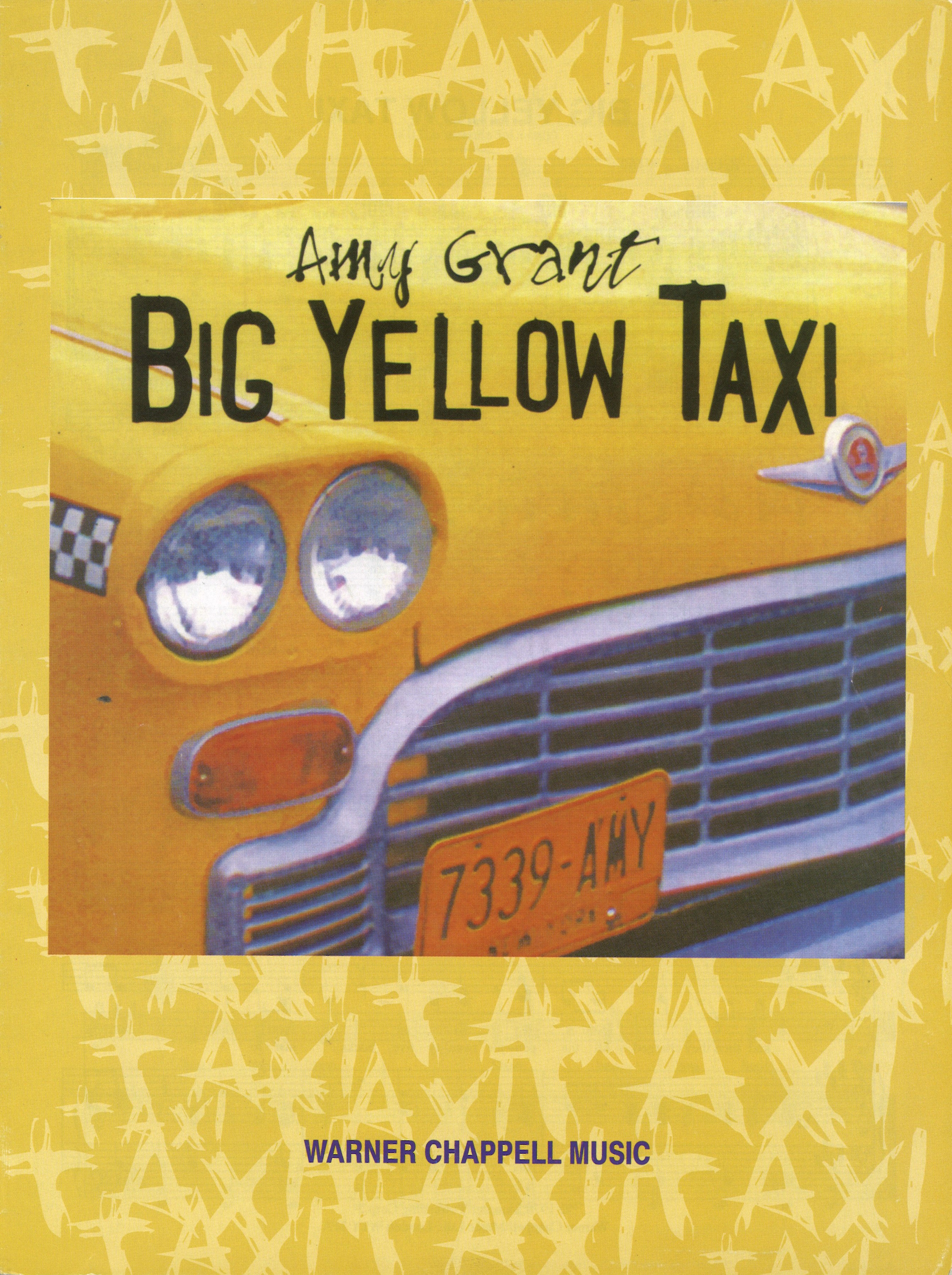 Big Yellow Taxi Amy Grant Sheet Music Songbook