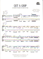 Get A Grip Aerosmith Tab Sheet Music Songbook