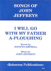 I Will Go With My Father A-ploughing Jeffreys Sheet Music Songbook