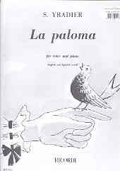 La Paloma Eng/span Key D Sheet Music Songbook