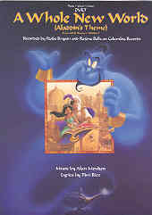 Whole New World (aladdin) Vocal Duet Sheet Music Songbook