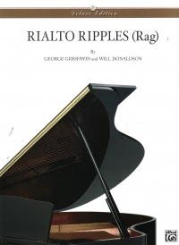 Rialto Ripples Rag Gershwin Piano Solo Sheet Music Songbook