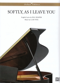 Softly As I Leave You Matt Monroe Sheet Music Songbook