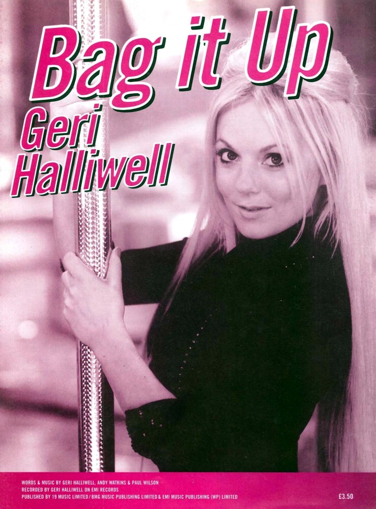 Bag It Up Geri Halliwell Sheet Music Songbook