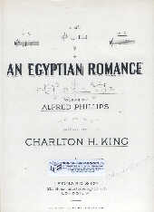 An Egyptian Romance In C King Sheet Music Songbook