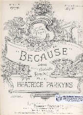 Because In G Parkyns Sheet Music Songbook
