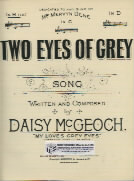 Two Eyes Of Grey Mcgeoch Key Bb Sheet Music Songbook
