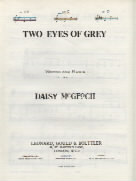 Two Eyes Of Grey Mcgeoch Key C Sheet Music Songbook