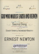 God Who Madest Earth And Heaven In F Newton Sheet Music Songbook