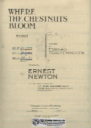 Where The Chestnuts Bloom In F Newton Sheet Music Songbook