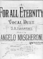 For All Eternity Mascheroni Vocal Duet Sheet Music Songbook