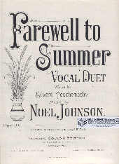 Farewell To Summer Johnson Vocal Duet Sheet Music Songbook