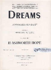 Dreams In Eb Ashworth-hope Vocal Duet Ten/sop Sheet Music Songbook