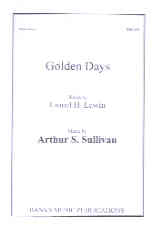 Golden Days Sullivan Solo Sheet Music Songbook