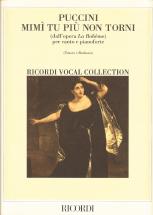 Mimi Tu Piu Non Torni (la Boheme) Puccini Ten/bar Sheet Music Songbook
