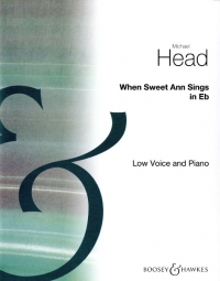 When Sweet Ann Sings Head Key Eb Low Sheet Music Songbook