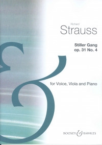 Stiller Gang Op31 No 4 Strauss R Low Vce & Pf/vla Sheet Music Songbook
