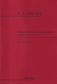 Vedrai Carino Se Sei Buonino Mozart Soprano Sheet Music Songbook