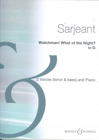 Watchman! What Of The Night? Sarjeant Key G Sheet Music Songbook