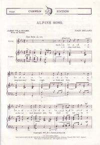 Alpine Song John Ireland Sheet Music Songbook
