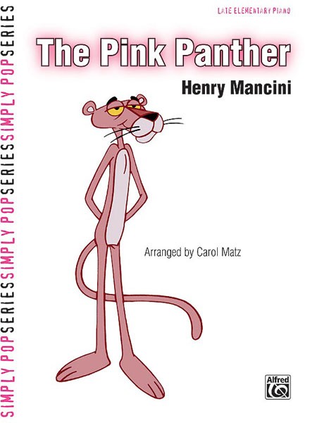 Pink Panther Mancini/matz Late Elementary Sheet Music Songbook