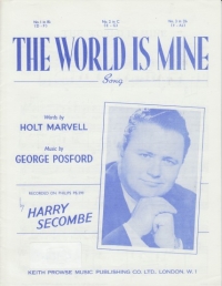 World Is Mine Posford Key C Sheet Music Songbook