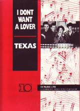 I Dont Want A Lover - Texas Sheet Music Songbook