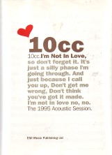 Im Not In Love - 10cc Sheet Music Songbook