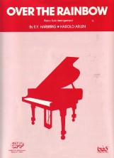 Over The Rainbow Easy Piano Solo Arlen Sheet Music Songbook