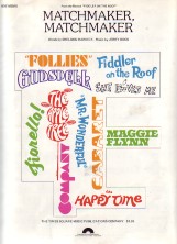 Matchmaker Matchmaker - Fiddler On The Roof Sheet Music Songbook