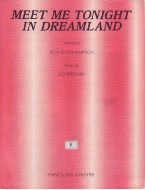 Meet Me Tonight In Dreamland Sheet Music Songbook