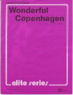 Wonderful Copenhagen Sheet Music Songbook