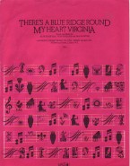 Theres A Blue Ridge Around My Heart Virginia Sheet Music Songbook