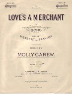 Loves A Merchant - Key Of F Sheet Music Songbook