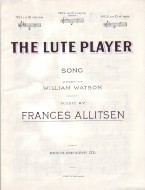 Lute Player Allitsen Key Of C Minor Sheet Music Songbook