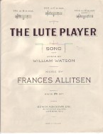 Lute Player Allitsen Key Of D Minor Sheet Music Songbook