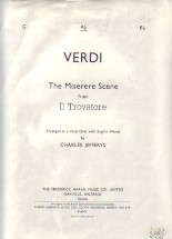 Miserere Scene (il Trovatore) Vocal Duet Key Of Ab Sheet Music Songbook