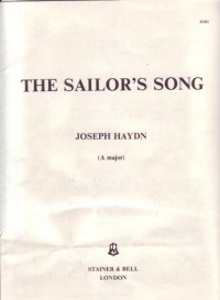 Sailors Song Haydn Key A Sheet Music Songbook