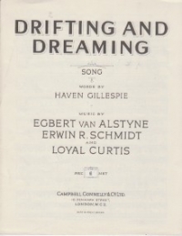 Drifting And Dreaming Van Alstyne Pvg Sheet Music Songbook