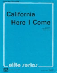 California Here I Come Al Jolson Pvg Sheet Music Songbook