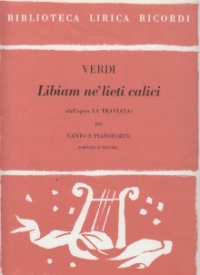Libiam Ne Lieti Calici (la Traviata) Verdi Sheet Music Songbook